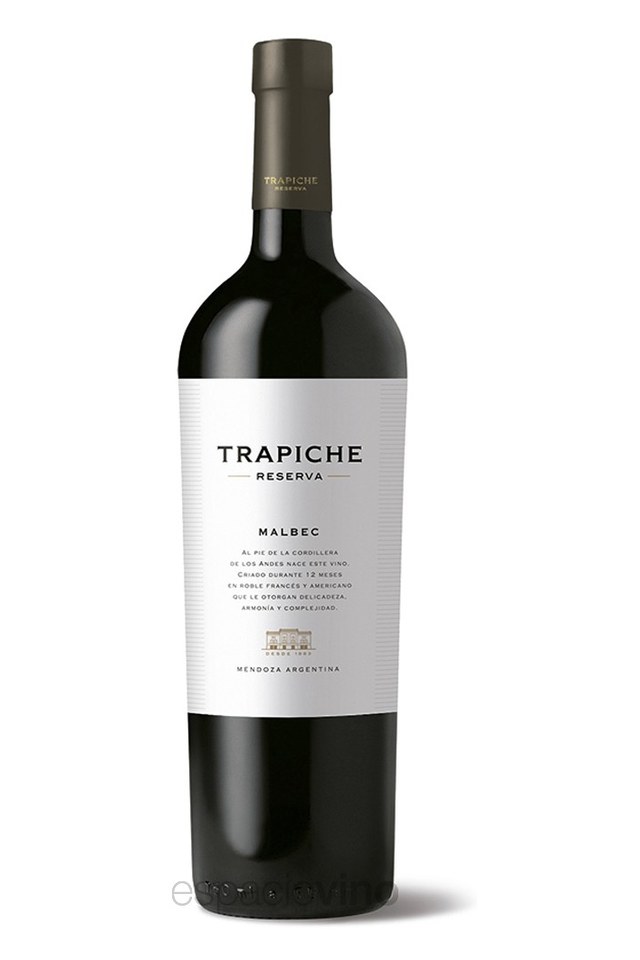 Botella de Trapiche Reserva Malbec — Peñaflor