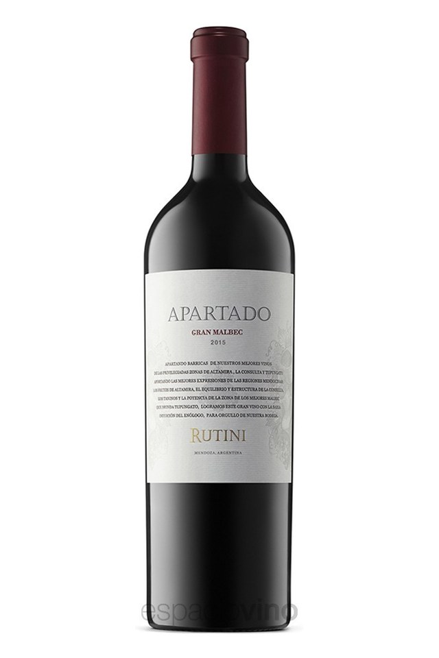 Botella de Rutini Apartado Gran Malbec — Rutini