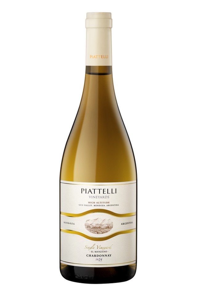 Botella de Piattelli Single Vineyard Chardonnay Mendoza — Piattelli